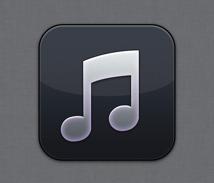 Itunes Icon Black