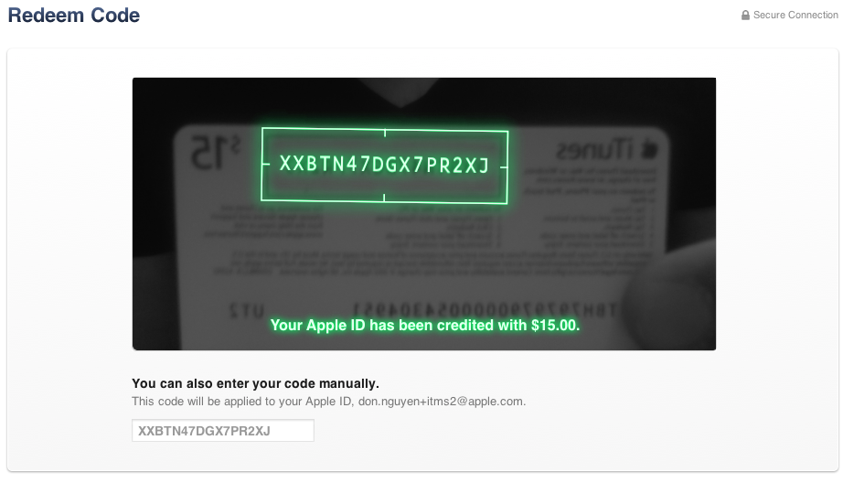 Itunes Store Card Redeem