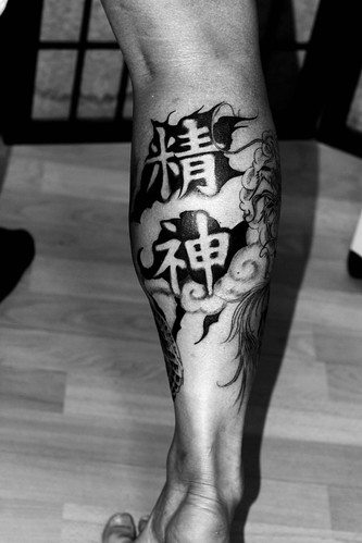 Japanese Dragon Tattoo On Leg