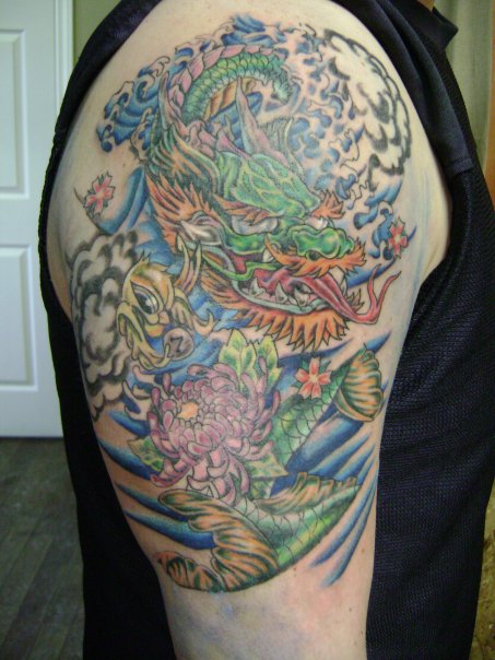 Japanese Dragon Tattoo Shoulder