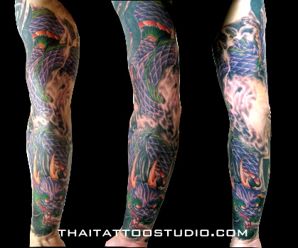 Japanese Dragon Tattoo Sleeve Designs