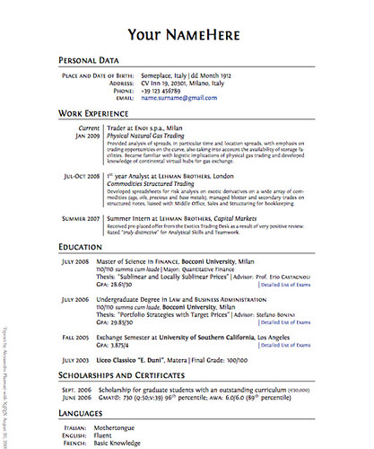 Jobstreet Resume Sample