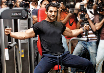 John Abraham Body Building Photos