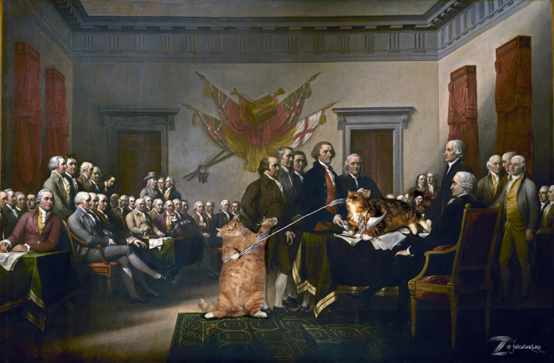 John Adams Signing The Declaration Of Independence