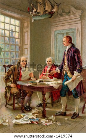 John Adams Signing The Declaration Of Independence