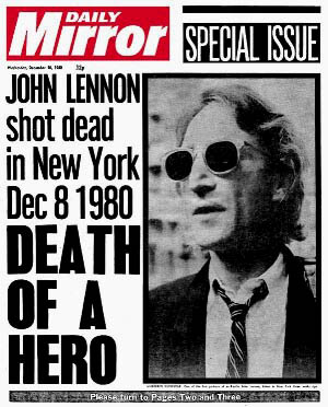 John Lennon Death Newspaper