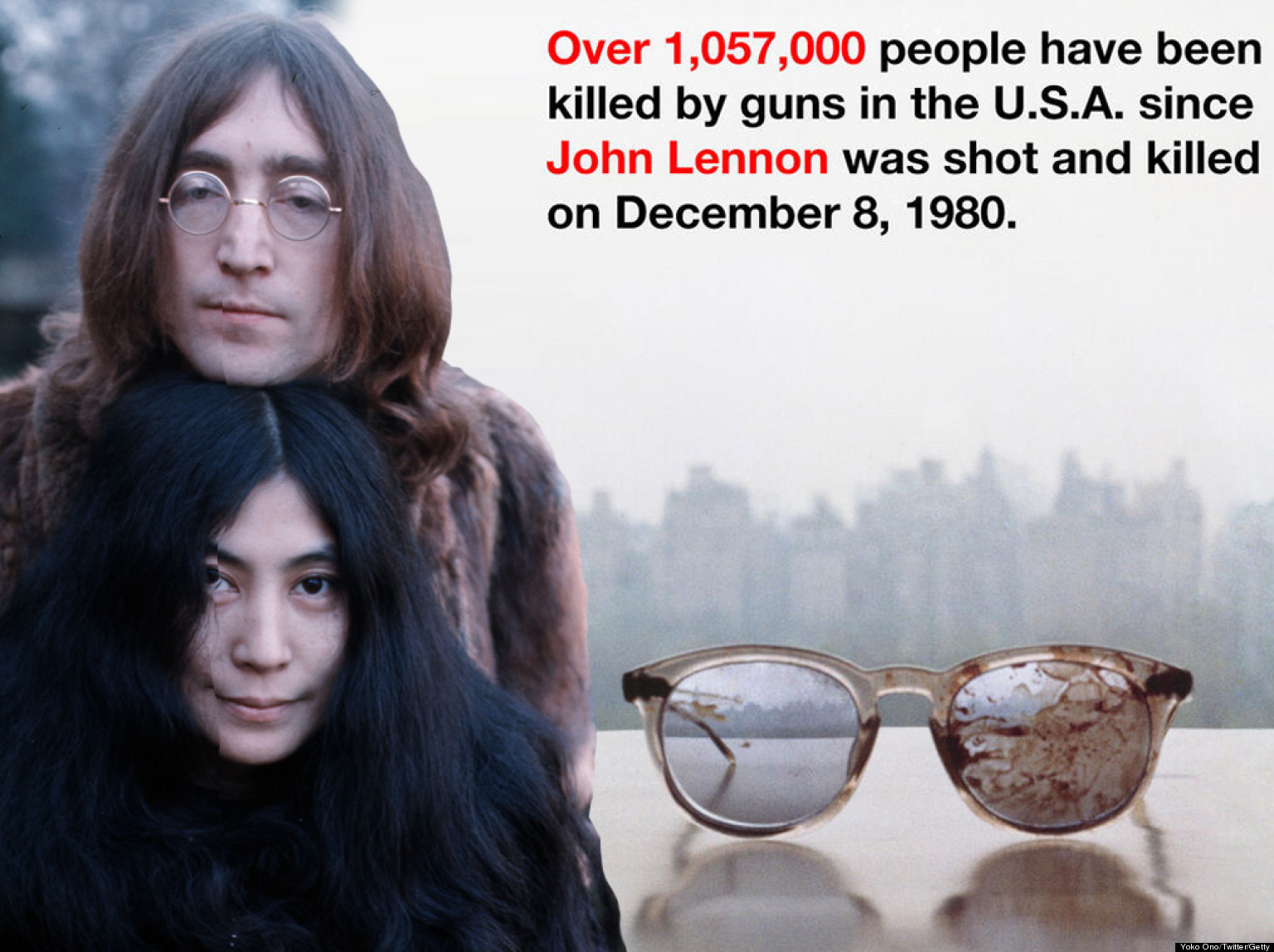 John Lennon Glasses Yoko