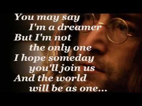 John Lennon Imagine Lyrics Youtube