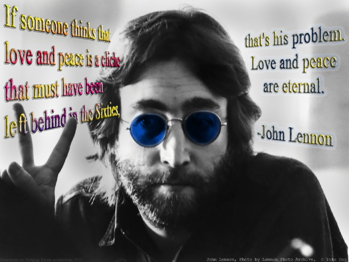 John Lennon Peace Sign