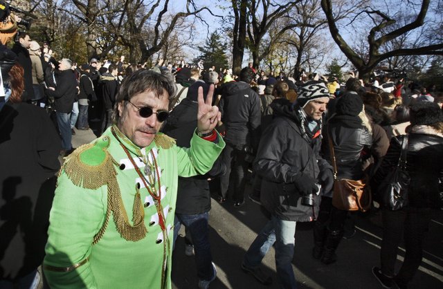 John Lennon Peace Sign Central Park