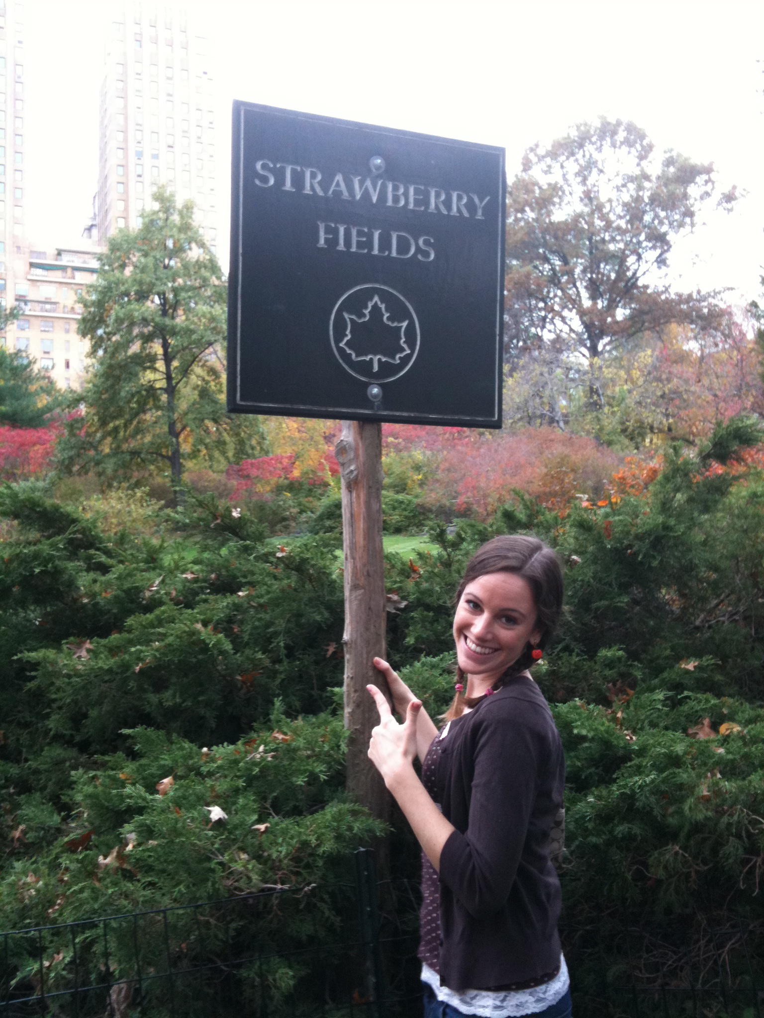 John Lennon Peace Sign Central Park