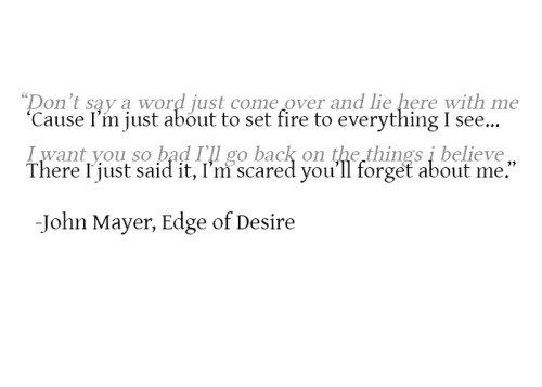 John Mayer Quotes Lyrics