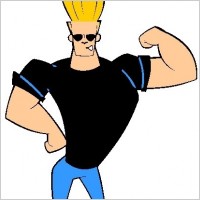 Johnny Bravo Face Wallpaper