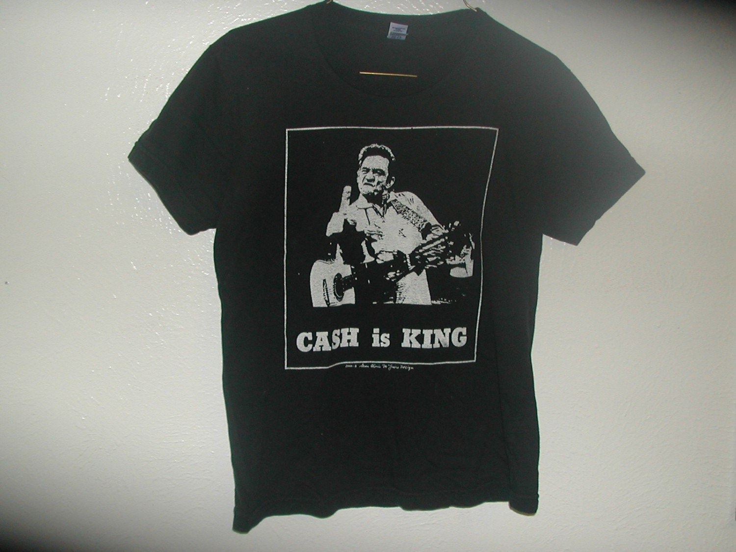 Johnny Cash Man In Black T Shirt