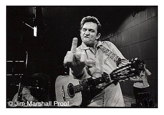 Johnny Cash Middle Finger Picture