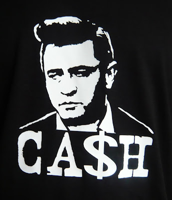 Johnny Cash Middle Finger Stencil