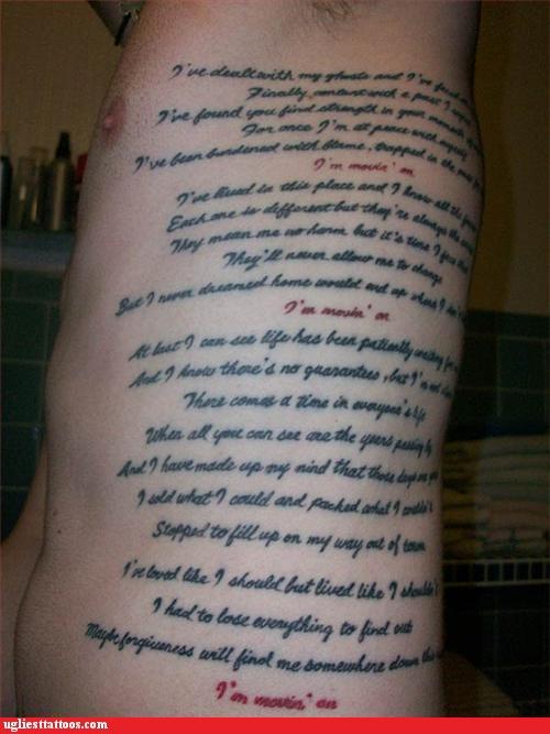 Johnny Cash Tattoo Lyrics