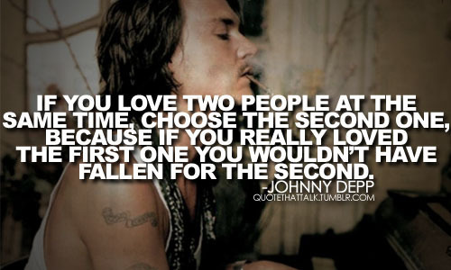 Johnny Depp Quotes Second Love