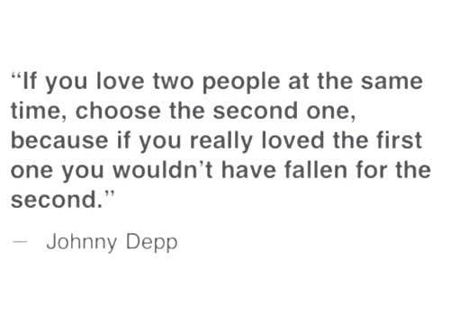 Johnny Depp Quotes Second Love