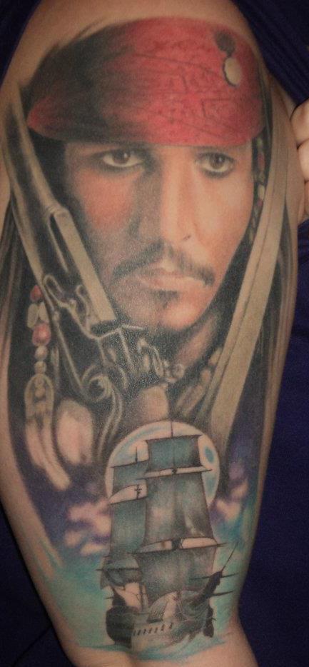 Johnny Depp Tattoos Jack