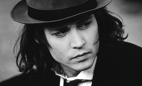 Johnny Depp Young Black And White