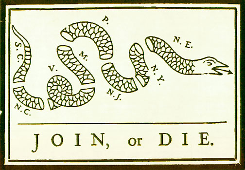 Join Or Die Political Cartoon Meaning