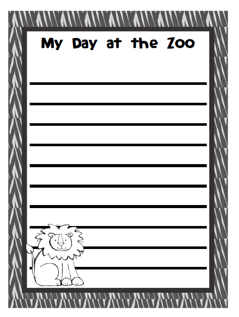 Journal Writing Paper For Kindergarten