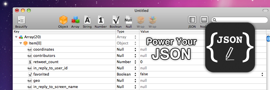 Json Editor Mac Os X