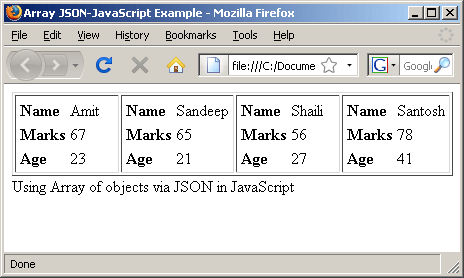 Json Example