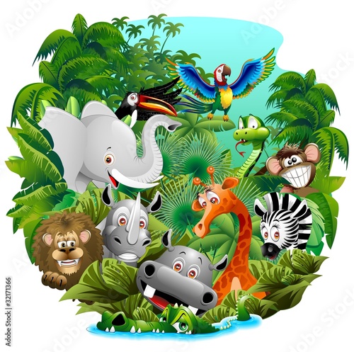 Jungle Animals Cartoon Images