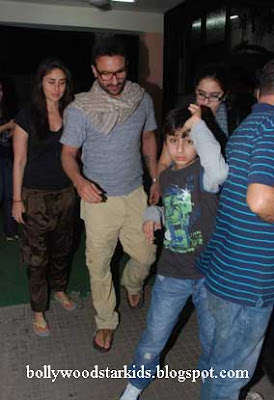 Kareena Kapoor With Saif Ali Khan Kids