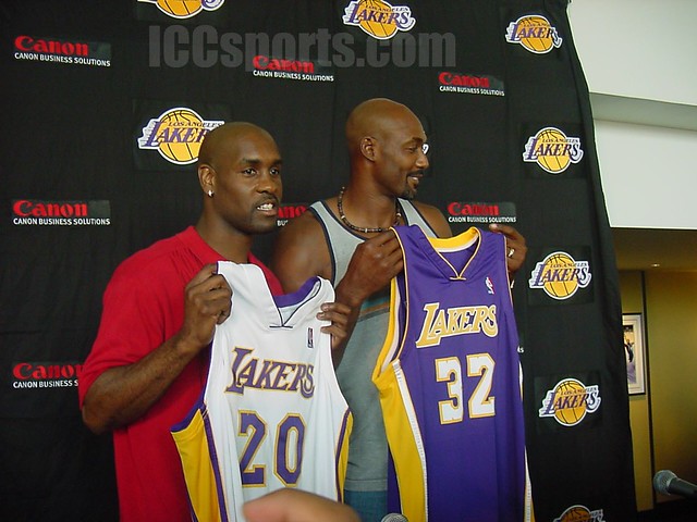 Karl Malone Gary Payton Lakers