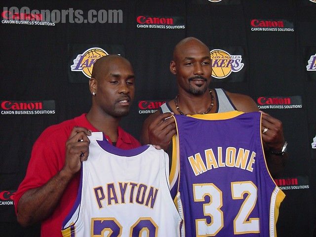 Karl Malone Gary Payton Lakers