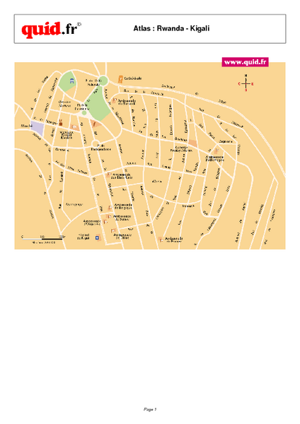 Kigali Rwanda Map