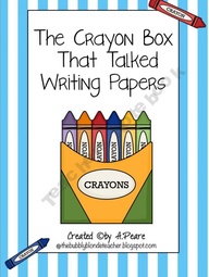 Kindergarten Writing Paper With Picture Box