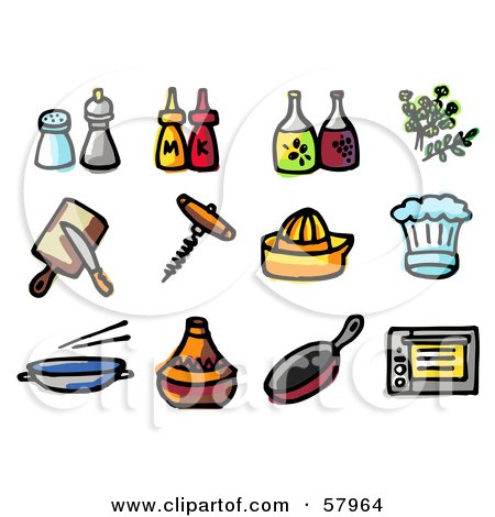 Kitchen Tools Cartoon