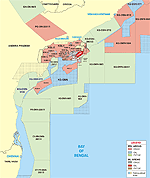 Krishna Godavari Basin Map