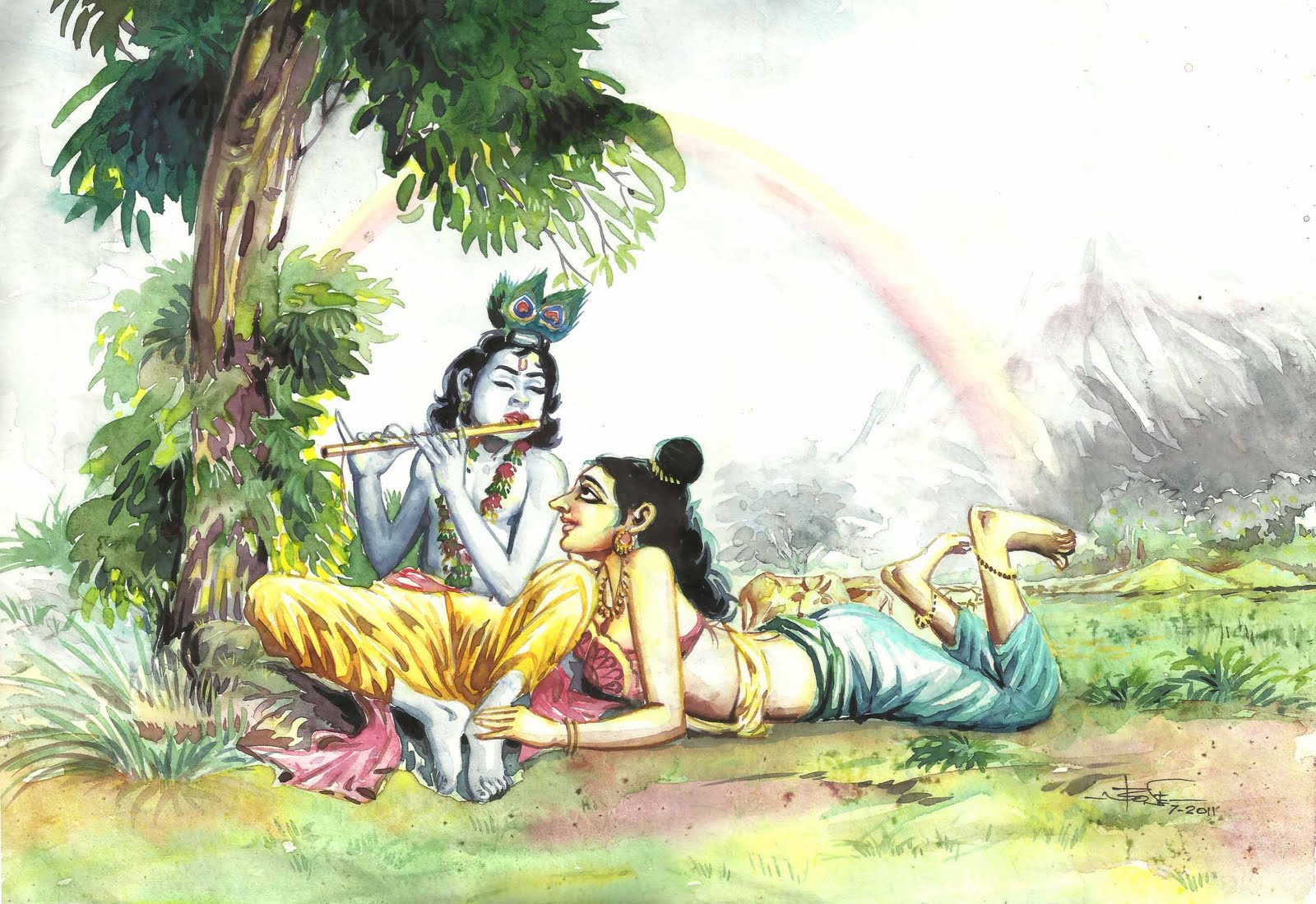 Krishna Radha Love Images