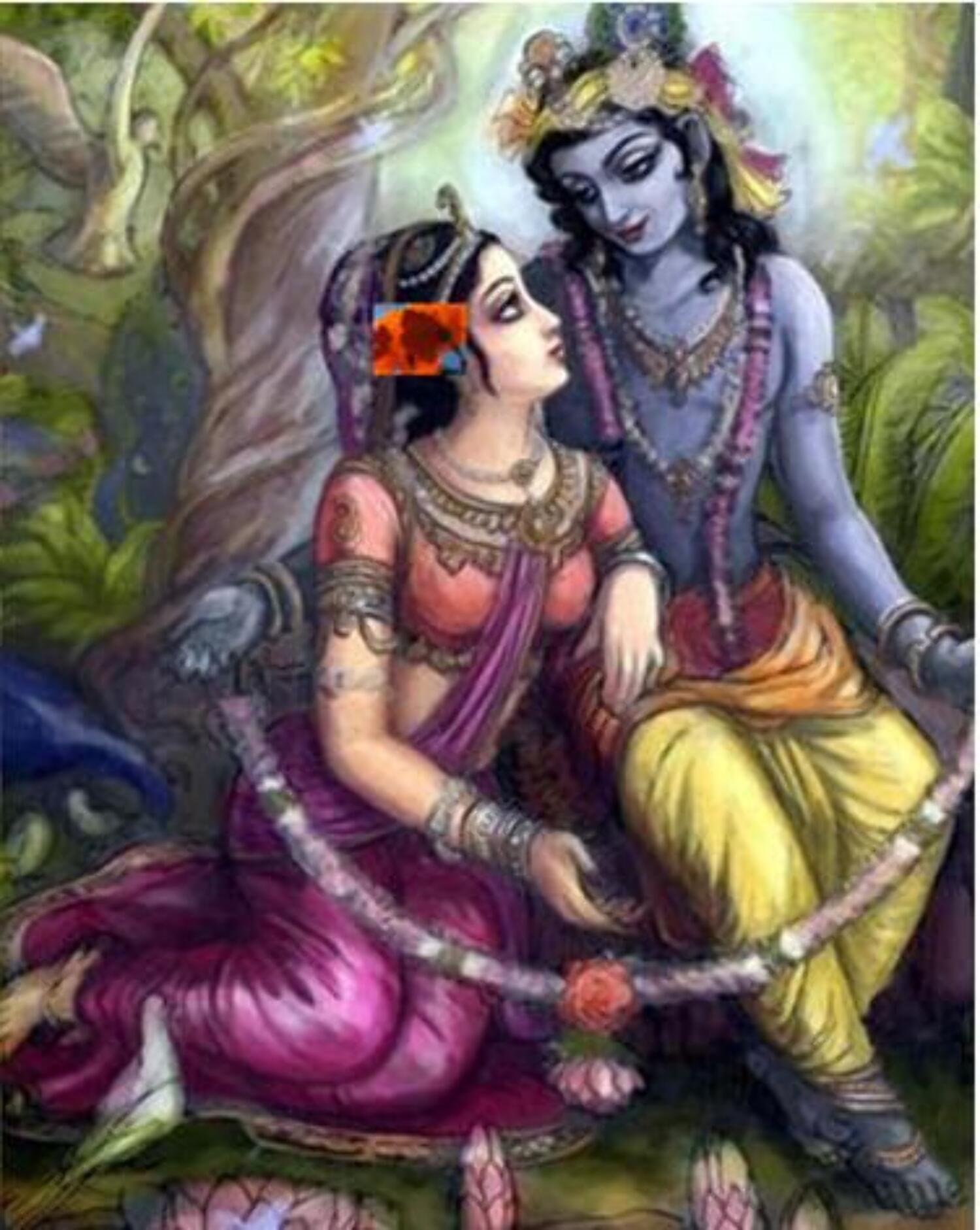 Krishna Radha Love Wallpaper