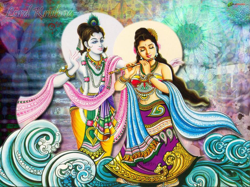 Krishna Radha Love Wallpaper