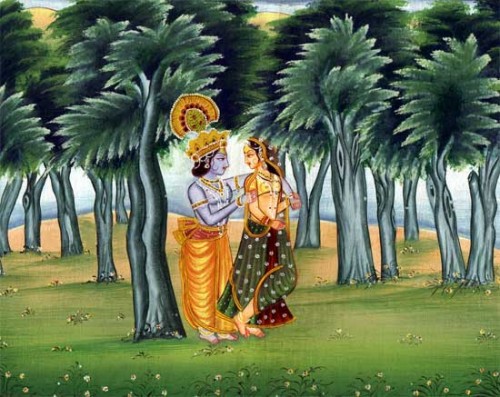 Krishna Radha Love Wallpaper