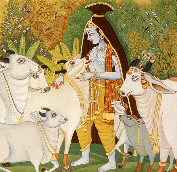 Krishna With Cow