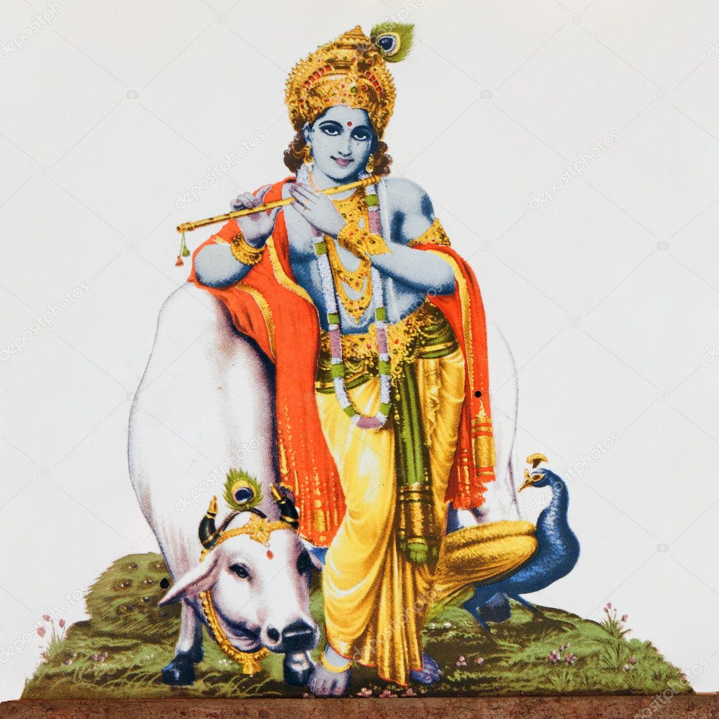 Krishna With Cow