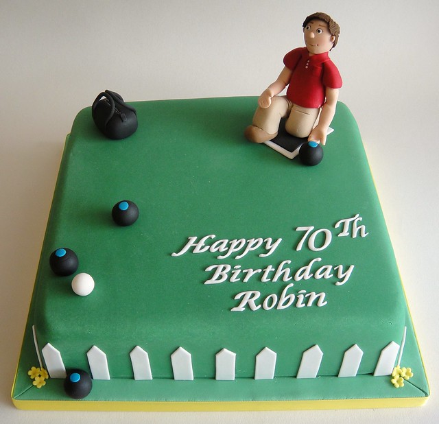 Lawn Bowls Cake Topper