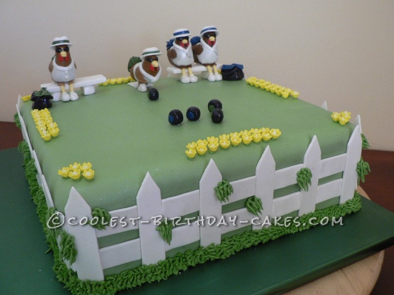 Lawn Bowls Cake Topper