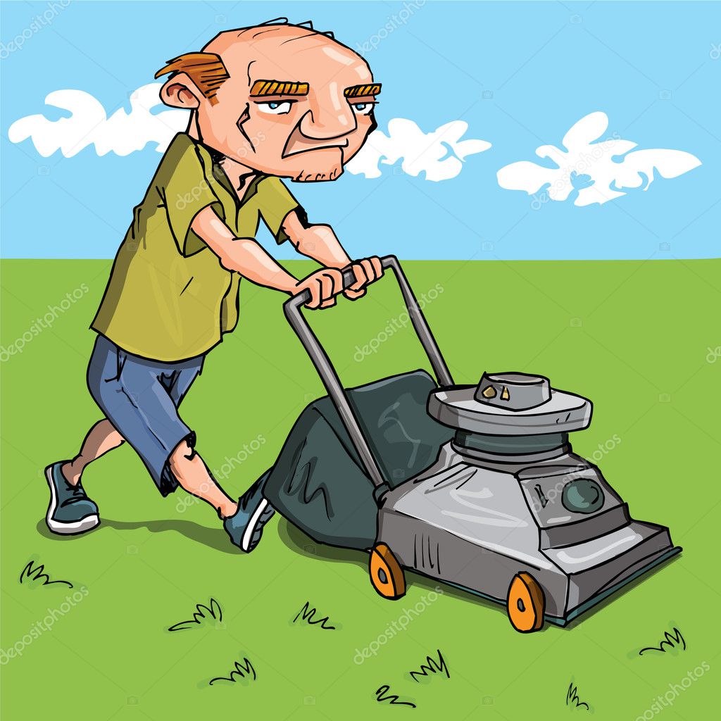 Lawn Mower Cartoon