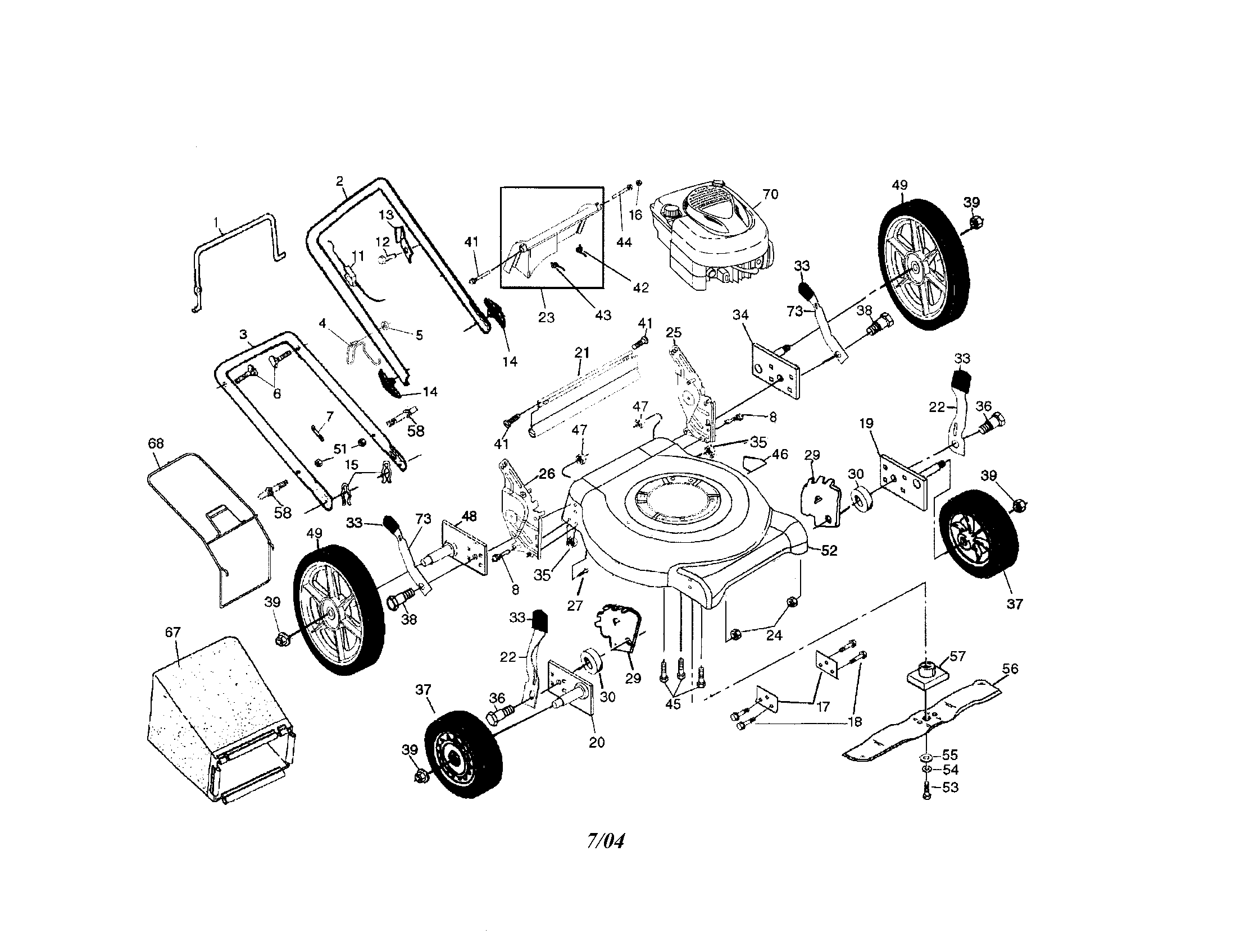 Lawn Mower Engine Parts Diagram