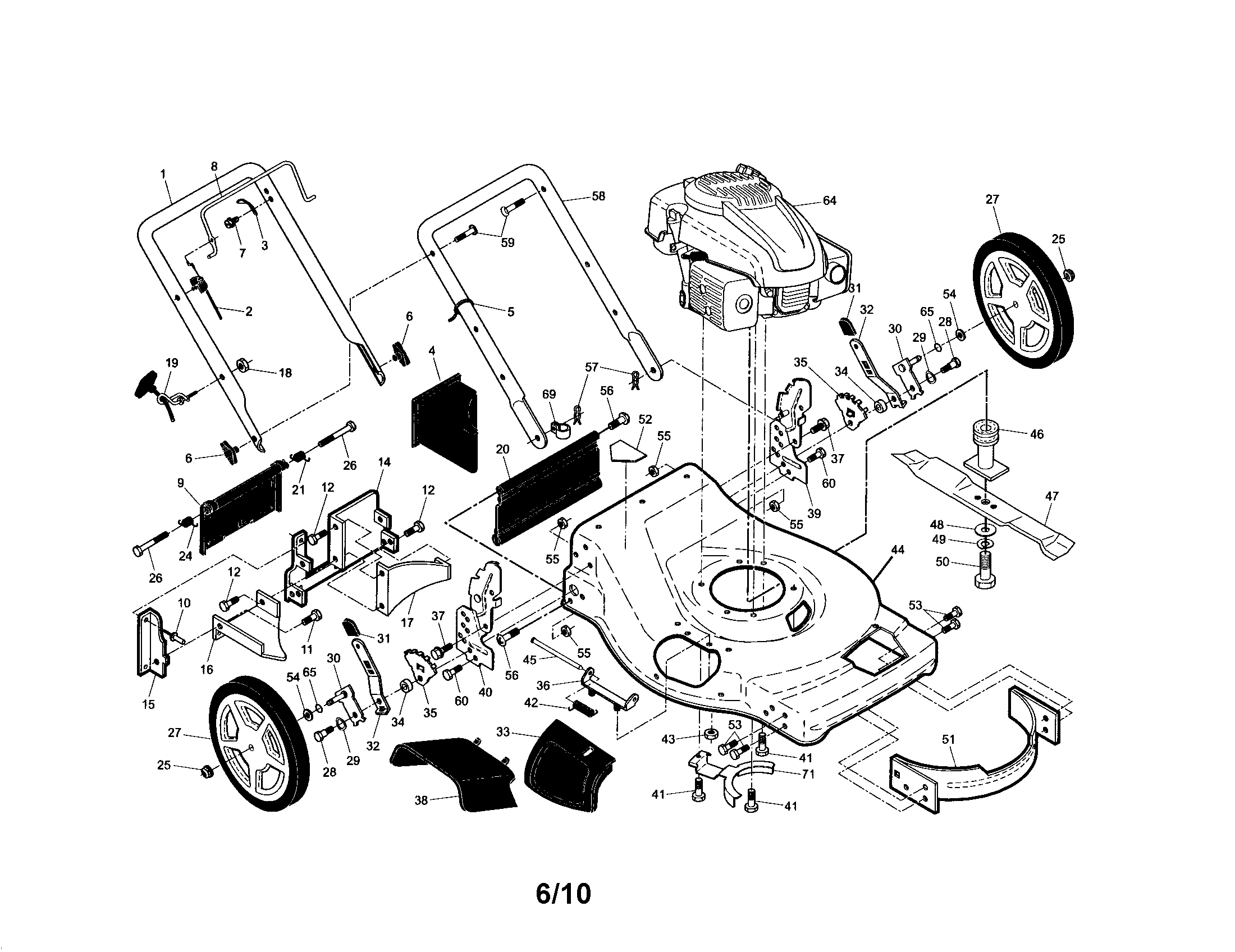 Lawn Mower Engine Parts Diagram