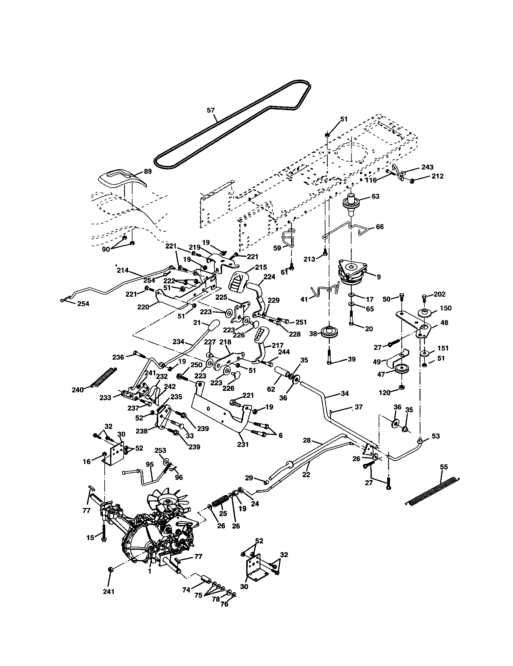 Lawn Mower Engine Parts Diagram