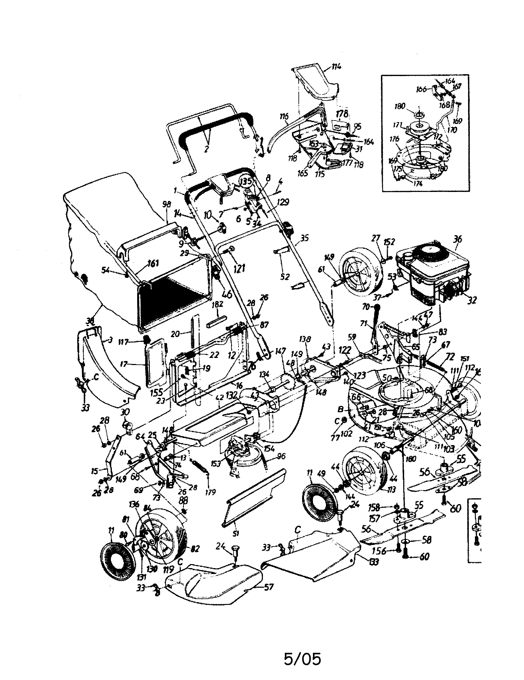 Lawn Mower Engine Parts Diagram